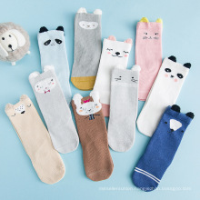2020 Autumn Spring Cotton newborn kids long tube Socks Soft candy colored solid baby Stocking